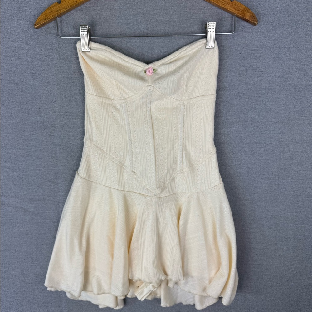 Windsor Cream Strapless Dress